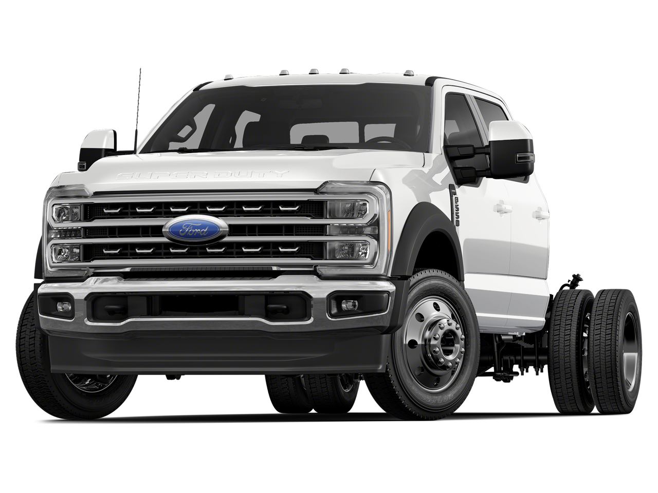 2026 Ford F-550SD XL DRW in Oxford White — front three-quarter view