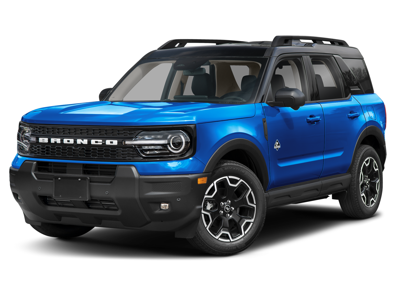 2026 Ford Bronco Sport Outer Banks in Velocity Blue Metallic — front three-quarter view