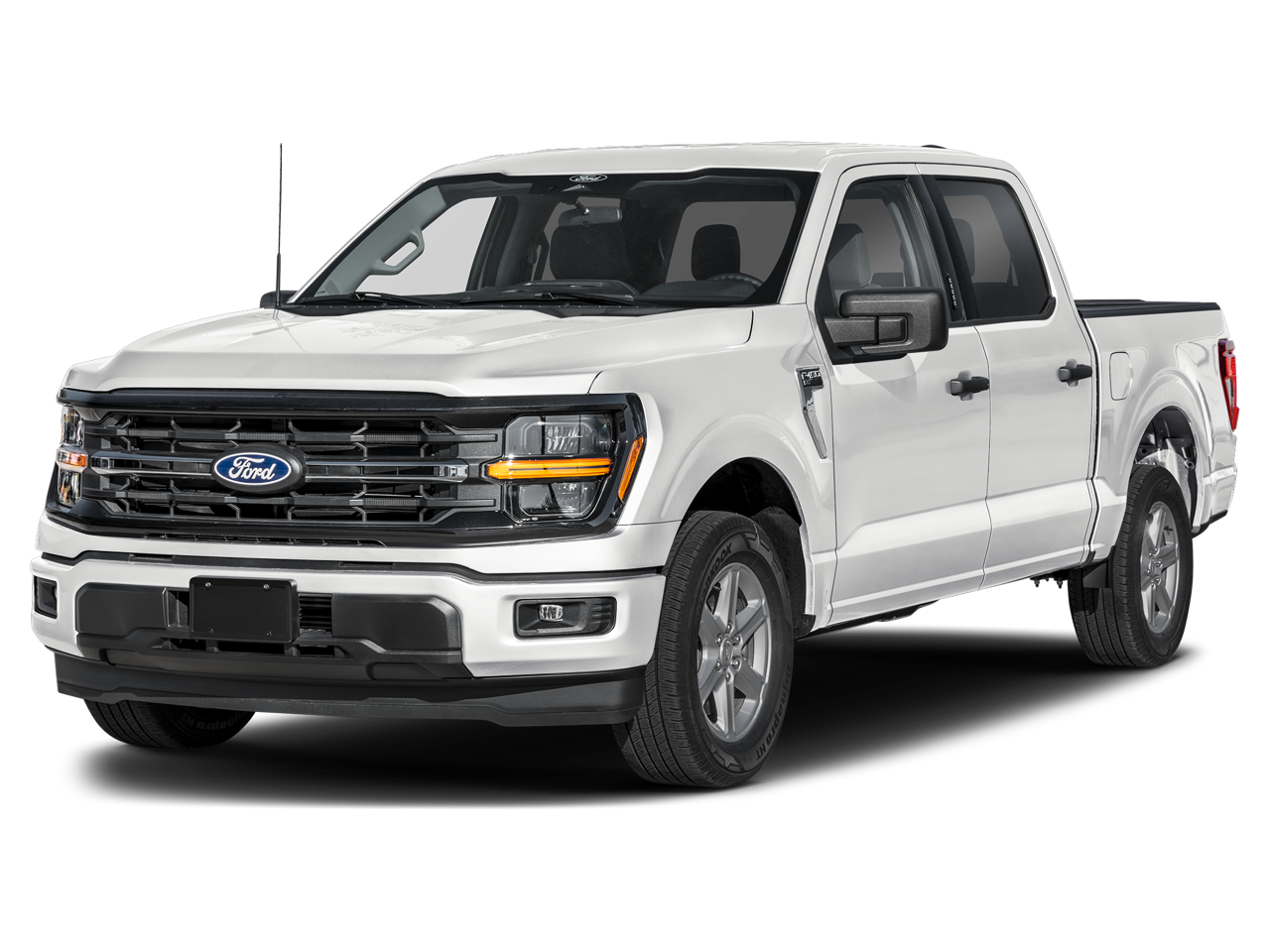 2026 Ford F-150 XLT in Oxford White — front three-quarter view