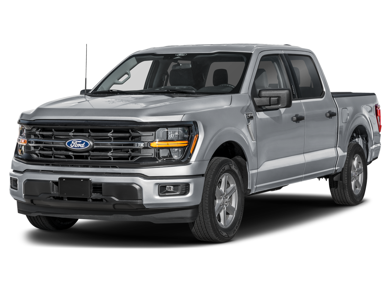 2026 Ford F-150 XLT in Ruby Red — front three-quarter view