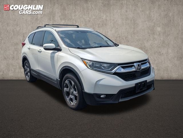 2018 Honda CR-V EX in White — front three-quarter view