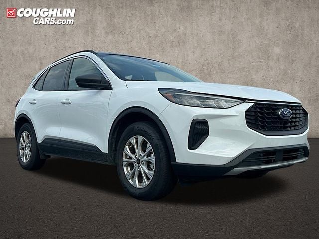 2024 Ford Escape Active in Oxford White — front three-quarter view
