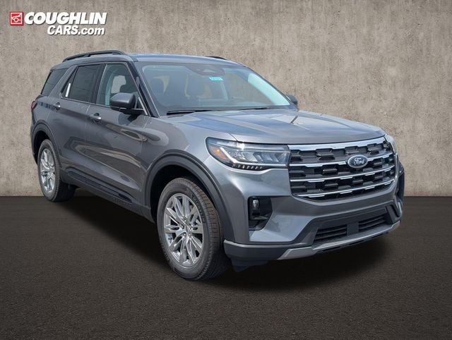 2026 Ford Explorer Active in Carbonized Gray Metallic — front three-quarter view