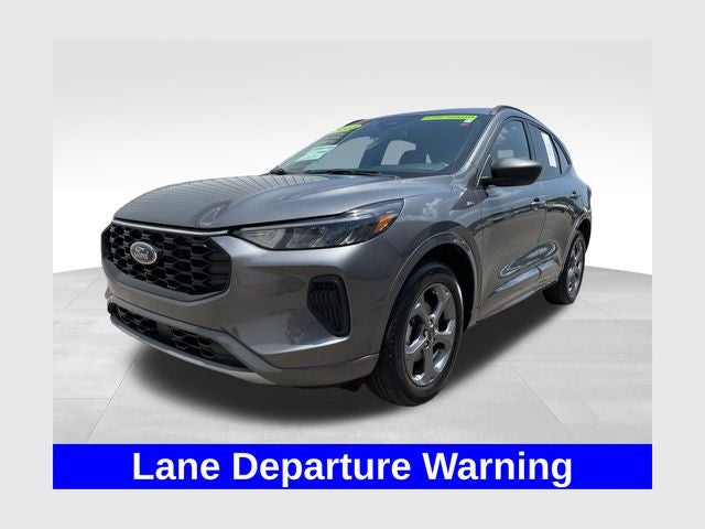 2023 Ford Escape ST-Line in Gray Metallic — front three-quarter view