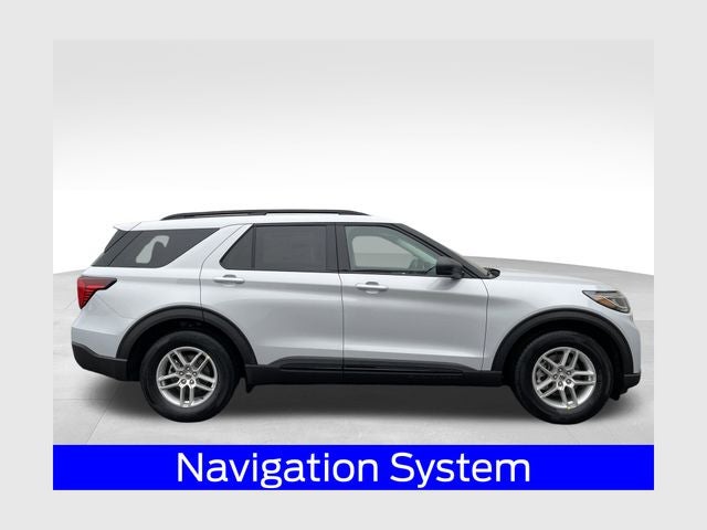 2026 Ford Explorer Active in Space White Metallic — front three-quarter view
