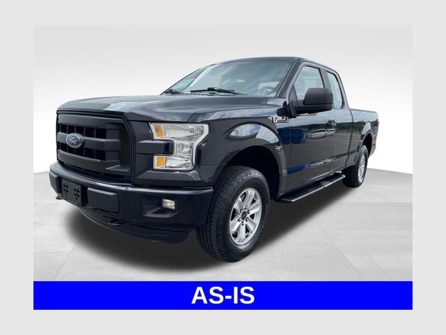 2015 Ford F-150 XL in Tuxedo Black Metallic — front three-quarter view