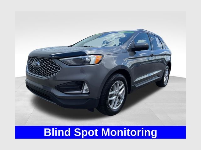 2024 Ford Edge SEL in Gray Metallic — front three-quarter view