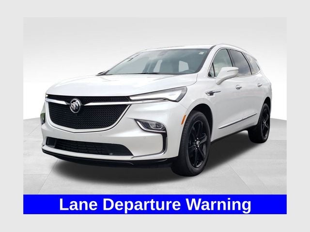 2024 Buick Enclave Essence in White Frost Tricoat — front three-quarter view