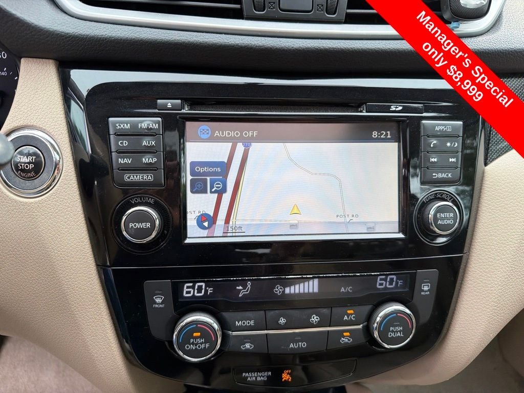 2015 Nissan Rogue — interior view