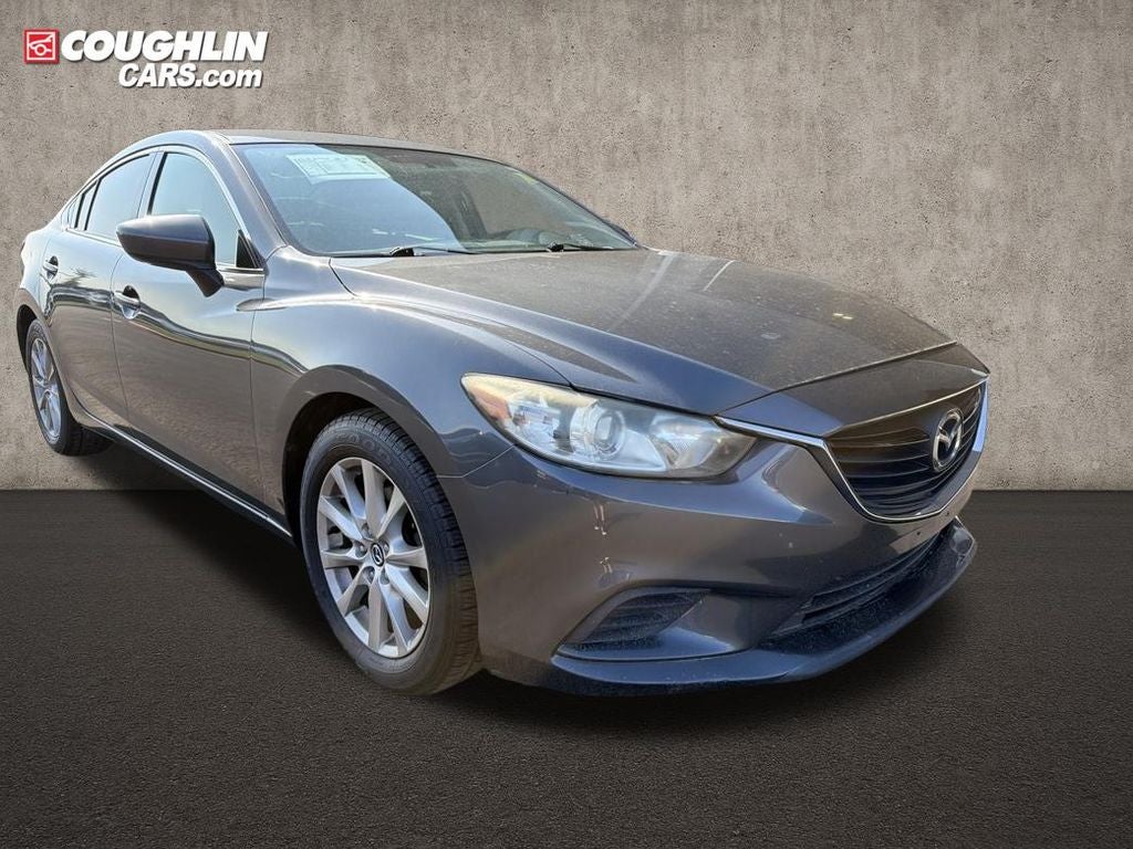 2015 Mazda Mazda6 i Sport in Meteor Gray Mica — front three-quarter view