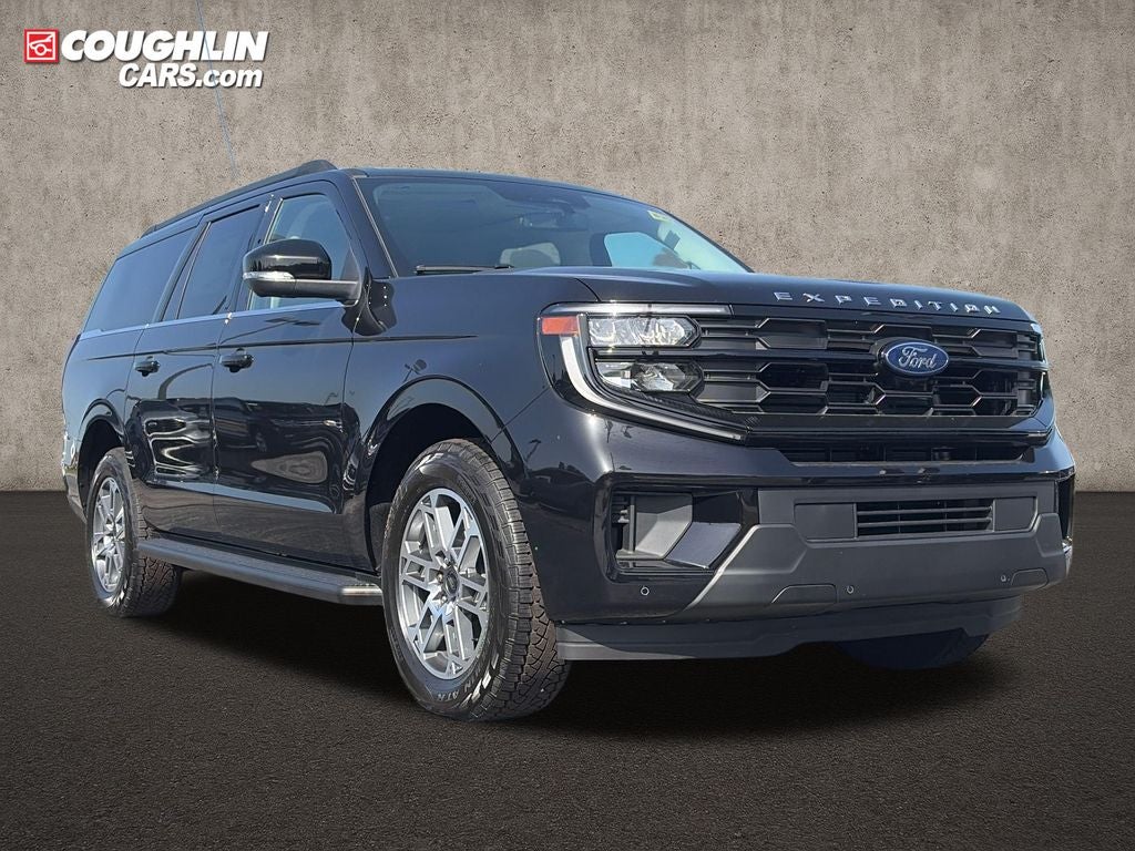 2026 Ford Expedition Max Active in Agate Black Metallic — front three-quarter view