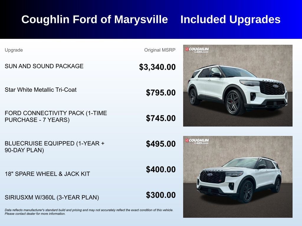 2026 Ford Explorer — rear three-quarter view