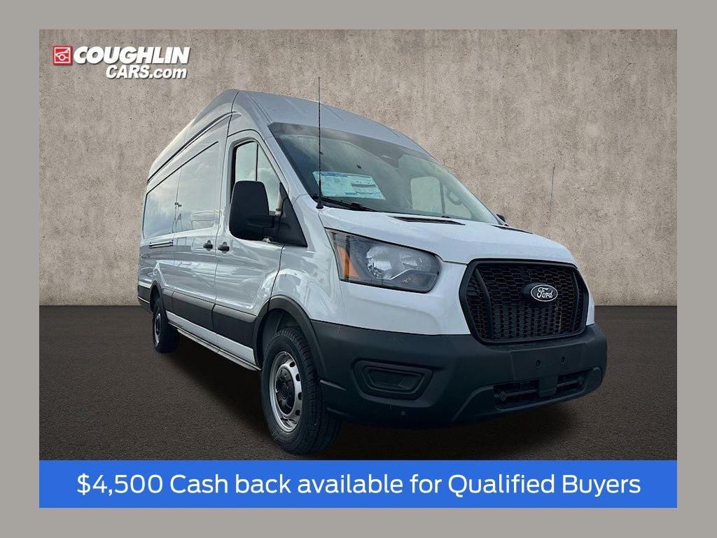 2026 Ford Transit-350 Base in Oxford White — front three-quarter view