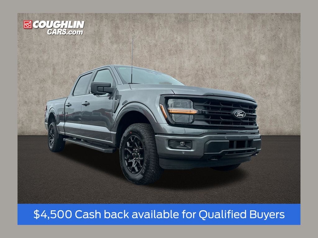 2026 Ford F-150 XLT in Carbonized Gray Metallic — front three-quarter view