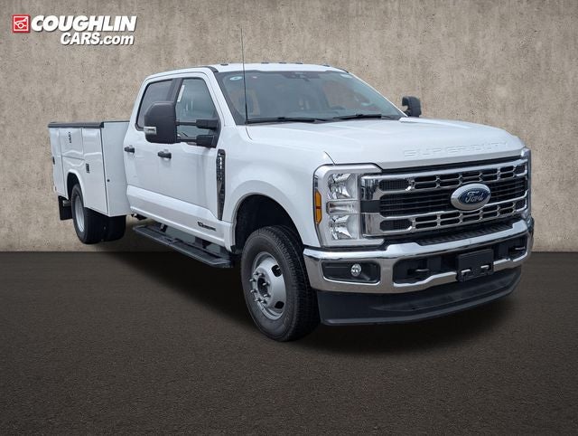 2026 Ford F-350SD XL DRW in Oxford White — front three-quarter view