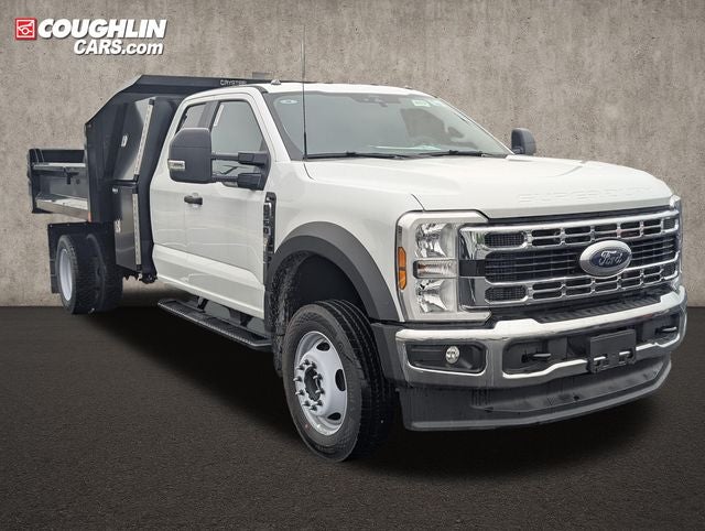 2026 Ford F-550SD XL DRW in Oxford White — front three-quarter view