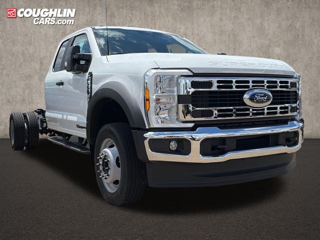 2026 Ford F-550SD XL DRW in Oxford White — front three-quarter view