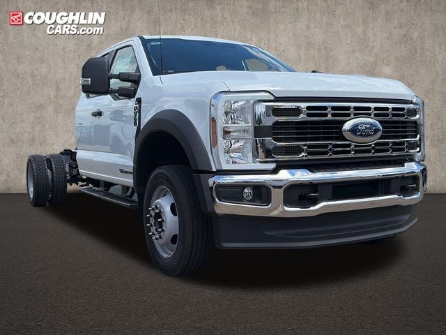 2026 Ford F-550SD XL DRW in Oxford White — front three-quarter view