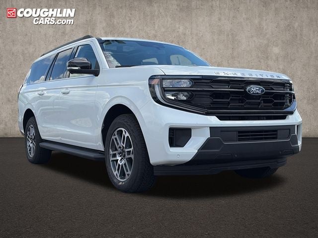 2026 Ford Expedition Max Active in Star White Metallic Tri-Coat — front three-quarter view