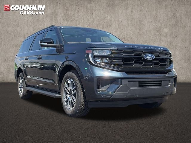 2026 Ford Expedition Max Active in Stone Blue Metallic — front three-quarter view