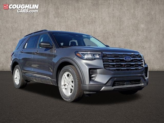 2026 Ford Explorer Active in Carbonized Gray Metallic — front three-quarter view