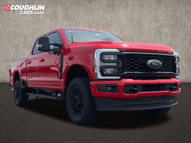 2026 Ford F-350SD XLT in Race Red — front three-quarter view