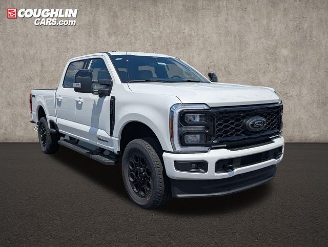 2026 Ford F-350SD Lariat in Star White Metallic Tri-Coat — front three-quarter view