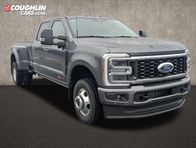2026 Ford F-350SD Platinum DRW in Carbonized Gray Metallic — front three-quarter view