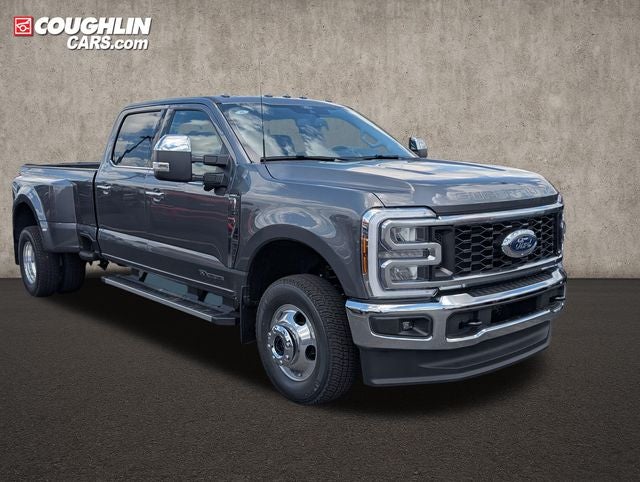 2026 Ford F-350SD Lariat DRW in Carbonized Gray Metallic — front three-quarter view