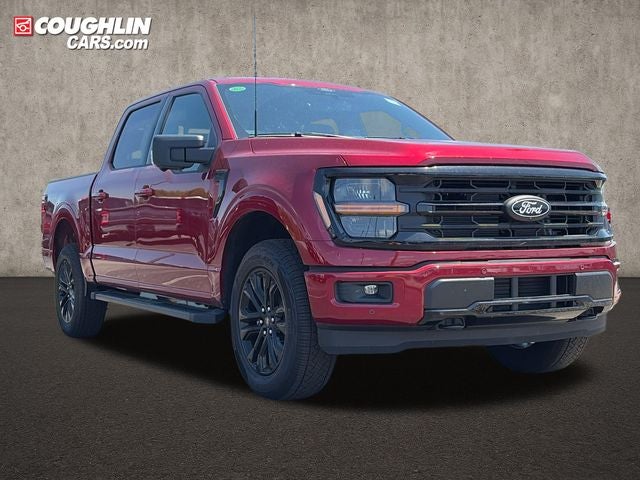2026 Ford F-150 XLT in Ruby Red Metallic — front three-quarter view