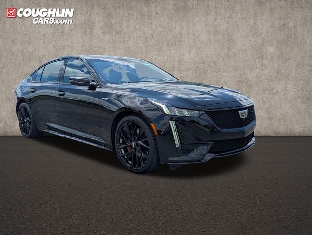 2023 Cadillac CT5 V-Series in Black Raven — front three-quarter view