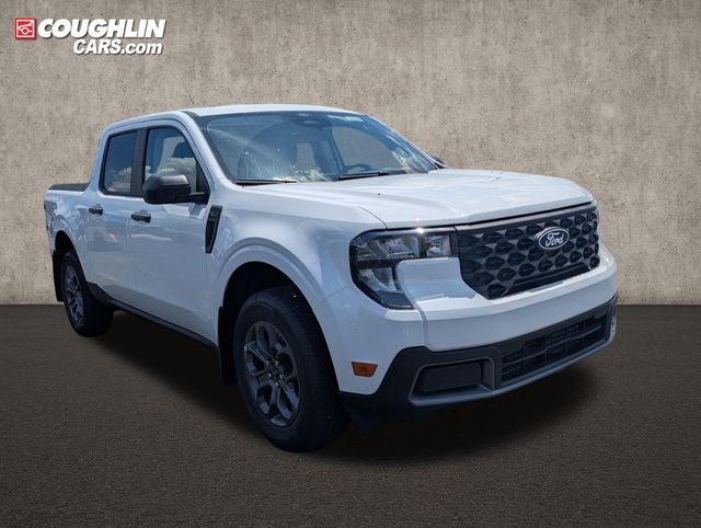 2026 Ford Maverick XLT in Oxford White — front three-quarter view