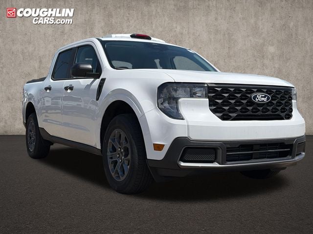 2026 Ford Maverick XLT in Oxford White — front three-quarter view