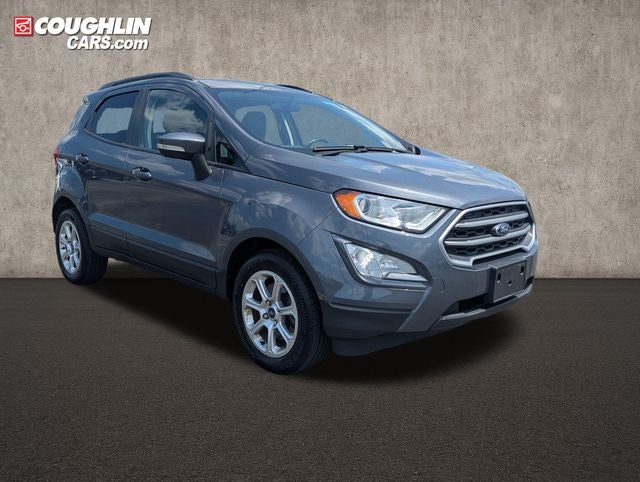 2019 Ford EcoSport SE in Smoke Metallic — front three-quarter view