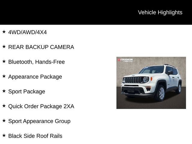 2019 Jeep Renegade — side profile view