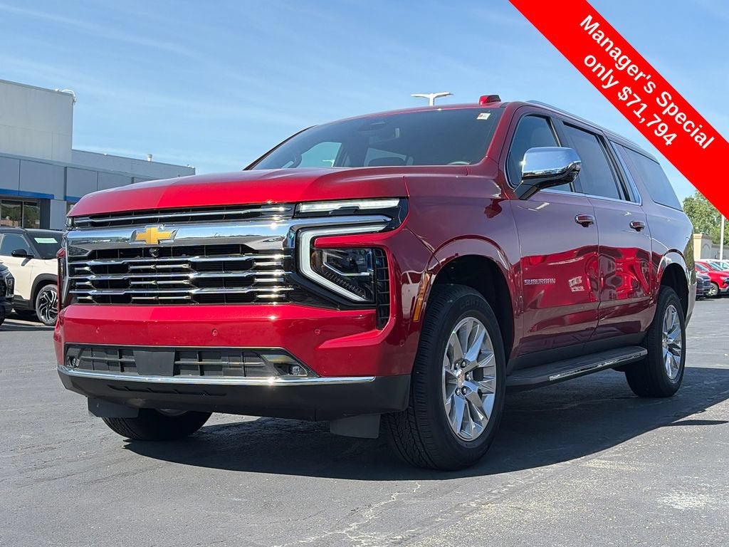 2025 Chevrolet Suburban — rear three-quarter view