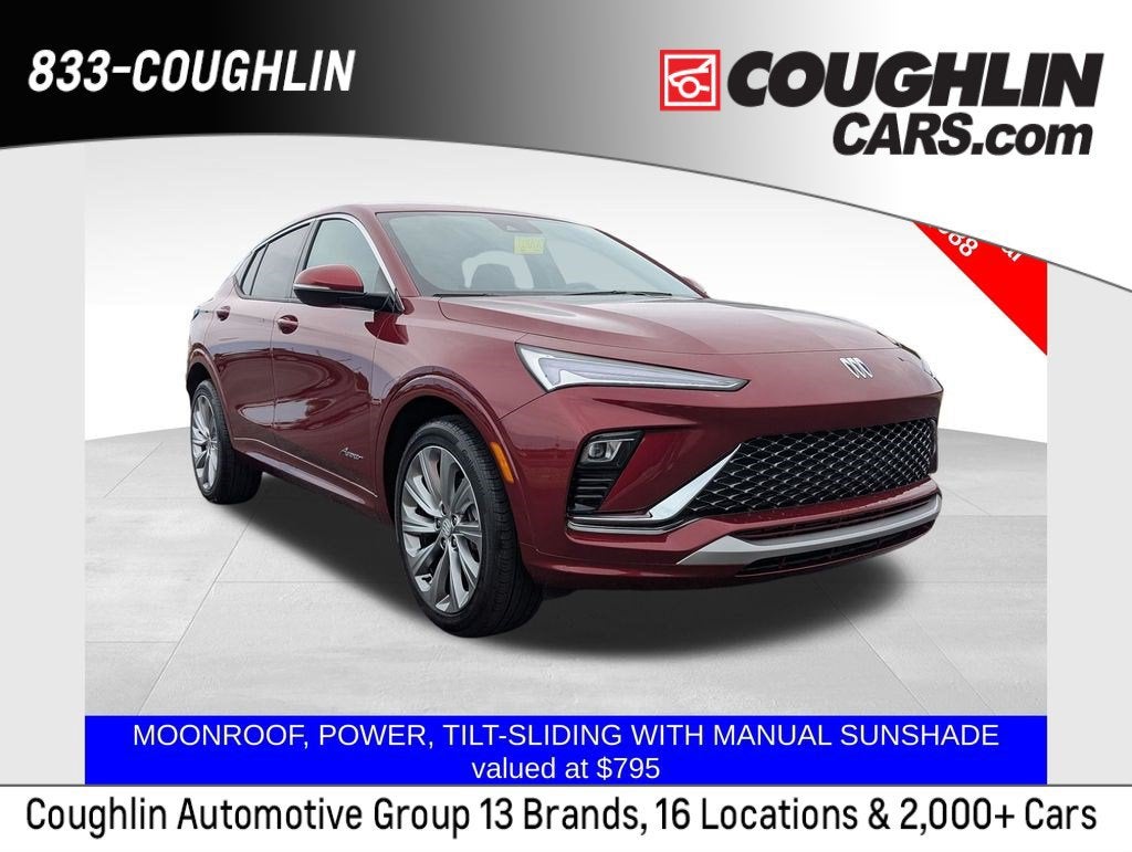 2024 Buick Envista Avenir in Cinnabar Metallic — front three-quarter view