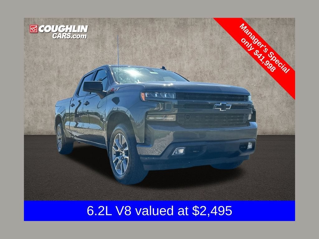 2022 Chevrolet Silverado 1500 LTD RST in Shadow Gray Metallic — front three-quarter view