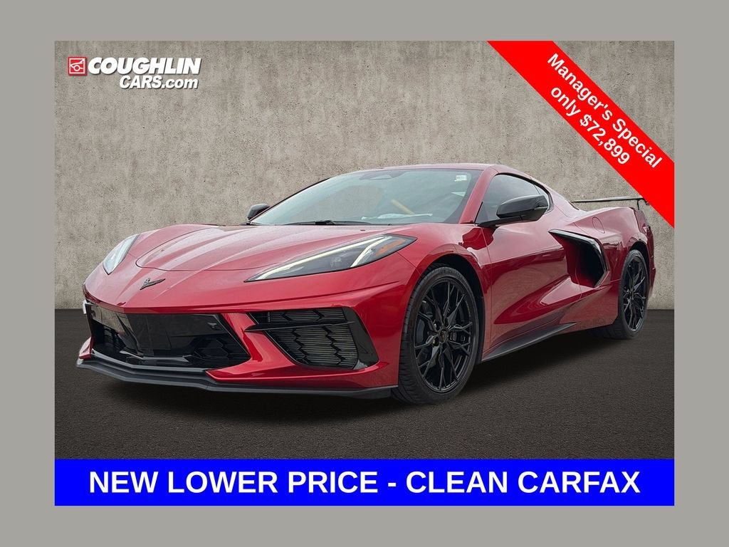 2025 Chevrolet Corvette Stingray 2LT in Red Mist Metallic Tintcoat — front three-quarter view
