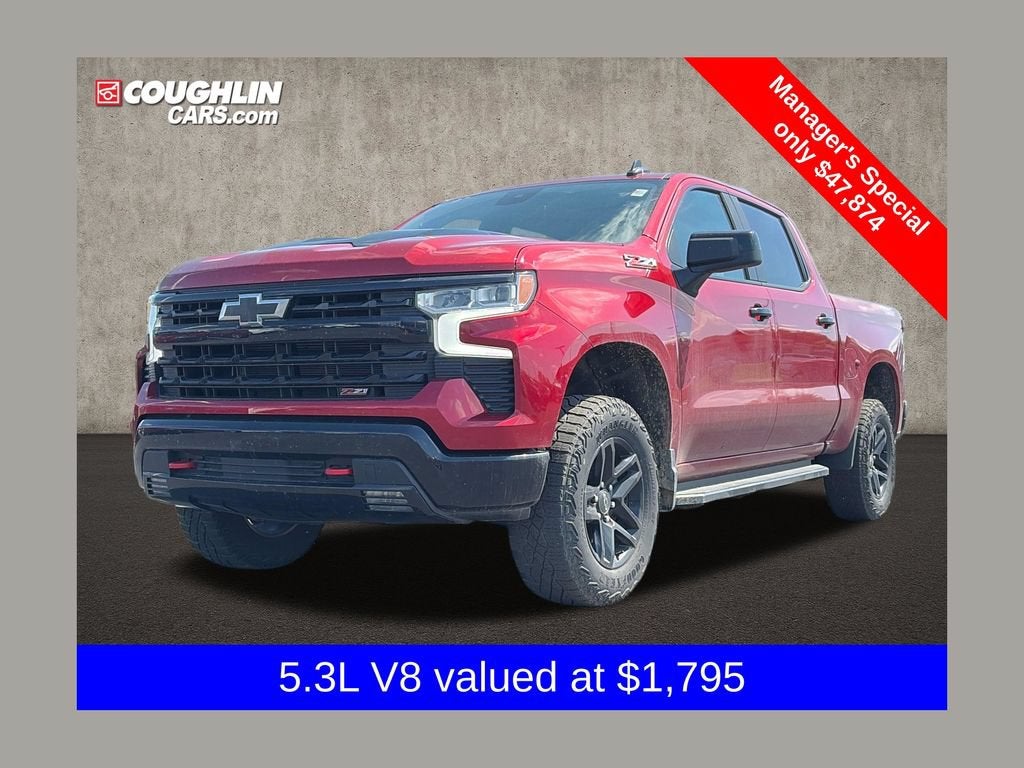 2024 Chevrolet Silverado 1500 LT Trail Boss in Radiant Red Tintcoat — front three-quarter view