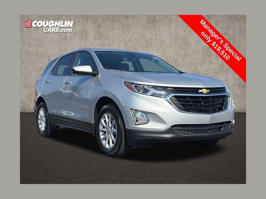 2021 Chevrolet Equinox LT in Silver Ice Metallic — front three-quarter view