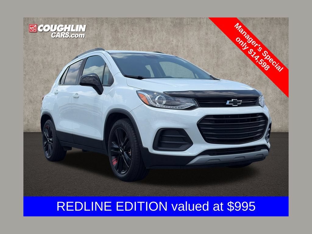 2021 Chevrolet Trax LT in Summit White — front three-quarter view