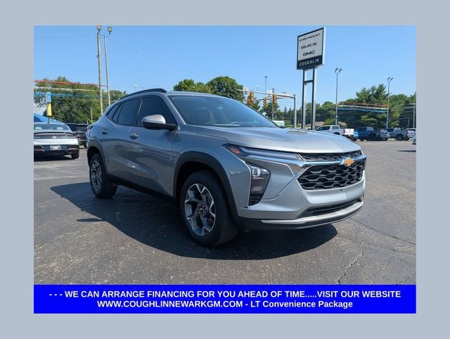 2024 Chevrolet Trax LT in Sterling Gray Metallic — front three-quarter view