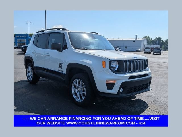 2023 Jeep Renegade Latitude in White — front three-quarter view