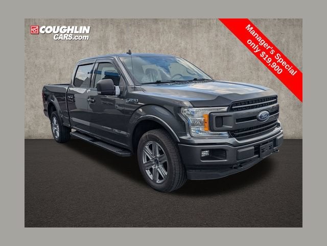 2019 Ford F-150 XL in Gray — front three-quarter view